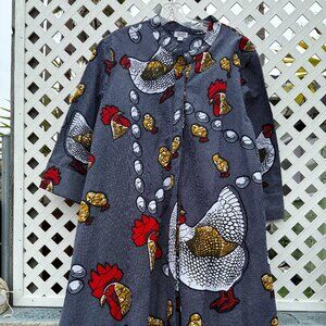 ZURI dress, cotton, african fabric, XL, style: kuku